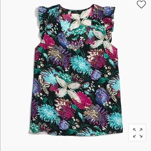 J. CREW Factory Women’s Flutter-sleeve Blouse Size 12